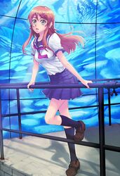  footwear highres kousaka_kirino long_hair orange_hair ore_no_imouto_ga_konna_ni_kawaii_wake_ga_nai realmbw school_uniform skirt socks 