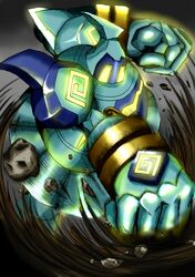  golurk highres nintendo no_humans pokemon punching turnamoonright 