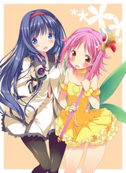  :o black_hair black_legwear blue_eyes blush brown_eyes camcorder camera card_captor_sakura cardcaptor_sakura child choker cosplay daidouji_tomoyo daidouji_tomoyo_(cosplay) dress frills fuuin_no_tsue hairband houkago_no_pleiades inase_shin'ya inase_shin'ya itsuki_(houkago_no_pleiades) kinomoto_sakura kinomoto_sakura_(cosplay) long_hair magical_girl multiple_girls pantyhose pink_hair school_uniform short_hair smile subaru_(houkago_no_pleiades) wings wrist_cuffs 