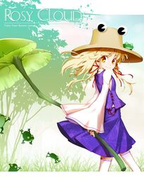  frog hong_(white_spider) lily_pad moriya_suwako thigh-highs thighhighs touhou zettai_ryouiki 