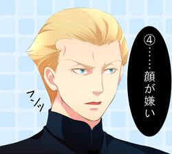  blonde_hair blue_eyes fate/zero fate_(series) kayneth_archibald_el-melloi naritika translated 