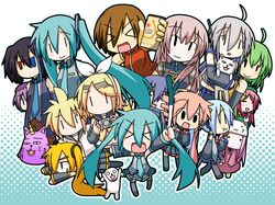  akita_neru animal_hat beer cat_hat chibi chibi_miku defoko dog everyone fl-chan fl_studio hamo_(dog) hat hatsune_miku heterochromia highres kagamine_len kagamine_rin kaito kasane_teto kiyone_suzu megurine_luka megurine_luka_(toeto) meiko minami_(artist) momone_momo playstation_portable psp spring_onion sweatdrop the_thing_not_quite_sure_what_it_is toeto_(vocaloid) utane_uta utau vocaloid yokune_ruko yowane_haku yowaneko |_| 