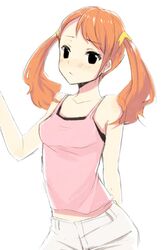  ano_hi_mita_hana_no_namae_wo_bokutachi_wa_mada_shiranai camisole kurasawa_moko orange_hair twintails 