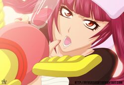  :o bleach dokugamine_riruka hyugasosby pink_hair pink_nails red_eyes weapon 