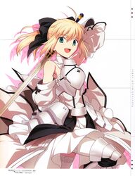  absurdres armor fate/stay_night fate/unlimited_codes fate_(series) highres saber saber_lily sword type-moon weapon 