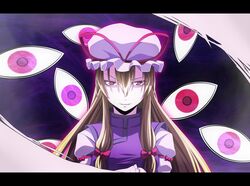  aura bisuke_(k_step2009) blush eyes gap hair_ribbon hat k_step2009 letterboxed long_hair pink_eyes ribbon smile solo touhou yakumo_yukari 