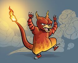 anthony_clark fire flame magmar no_humans pokemon solo 