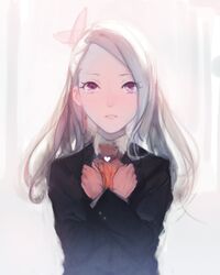  blush brown_eyes brown_hair crossed_arms ekao hands_on_own_chest heart idolmaster long_hair minase_iori solo valentine 