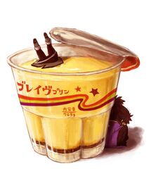  chibi go_(uzo-muzo) multiple_boys pants pudding raven raven_(tov) sitting tales_of_(series) tales_of_vesperia white_background yuri_lowell 