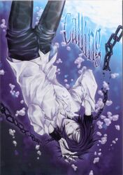  katekyo_hitman_reborn katekyo_hitman_reborn! purple_hair rokudo_mukuro rokudou_mukuro shirt solo water white_shirt 