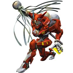  highres igunuk italian matoi mecha no_humans one_knee original realistic science_fiction solo 