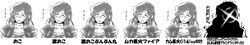  1girl angry closed_eyes glowing glowing_eyes gradient_hair highres hijiri_byakuren kurumada_tamezou long_image multicolored_hair smile solo touhou translated wide_image 