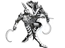  battle crossover dark_souls demon's_souls demon's_souls fighting knight_lautrec_of_carim monochrome shotel sword weapon yurt_the_silent_chief 