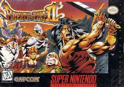  adult bow_(breath_of_fire) breath_of_fire breath_of_fire_ii capcom cover cover_art english game_cover katt nina_(breath_of_fire_ii) official_art rand rand_marks rinpoo_chuan ryuu_(breath_of_fire_ii) 