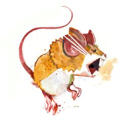  no_humans open_mouth pokemon raticate solo white_background 