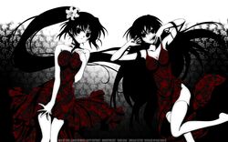  higurashi_no_naku_koro_ni sonozaki_mion sonozaki_shion tagme twins 