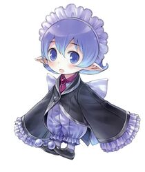  :o atelier_(series) atelier_totori chibi chimu_(atelier_totori) hairband kishida_mel male official_art pants purple_eyes purple_hair shoes sleeves_past_wrists solo violet_eyes white_background 