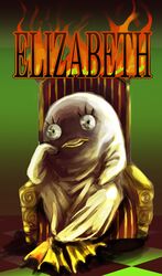  absurdres elizabeth_(gintama) gintama highres nekomasui no_humans sitting solo throne 