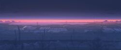  artist_request field grass hatsuame highres horizon house landscape night night_sky no_humans original power_lines rice_paddy scenery sky star telephone_pole tree 