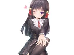  black_hair himenokouji_akiko long_hair onii-chan_dakedo_ai_sae_areba_kankei_naiyo_ne purple_eyes seifuku violet_eyes 