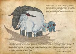  creature donphan english michael_casteel no_humans phanpy pokemon shiny_pokemon text 