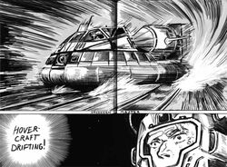  battletech drifting helmet hovercraft monochrome railroad_tracks savannah_master scar speed_lines sweat 