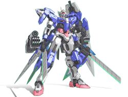  00_gundam gundam gundam_00 mecha shingeki_no_kyojin sword weapon zefai 