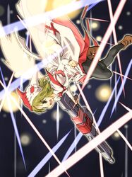  applica copyright_request gun lethal_application open_mouth pantyhose short_hair solo weapon yudepii 