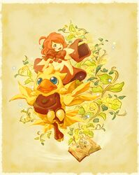  book chocobo final_fantasy final_fantasy_fables lafere shirma white_mage 