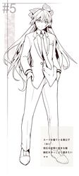  1girl alternate_costume fancybetty formal fujiwara_no_mokou hands_in_pockets long_hair necktie pant_suit ribbon smile solo suit touhou 