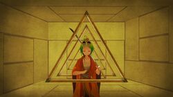  1girl closed_eyes green_hair gumi hair_bun highres solo sunglasses tomioka_jirou vocaloid 
