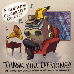  1boy 6+girls android big_band cerebella_(skullgirls) chair closed_eyes double_(skullgirls) eating filia_(skullgirls) leviathan_(skullgirls) multiple_girls musical_note nadia_fortune painwheel_(skullgirls) parasoul_(skullgirls) peacock_(skullgirls) persona_(artist) phonograph record sitting skullgirls squigly_(skullgirls) syringe translated umbrella_(skullgirls) valentine_(skullgirls) vice-versa_(skullgirls) window x_x 