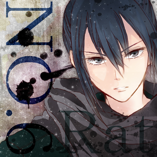 1boy blue_hair character_name copyright_name leopon male nezumi_(no.6) no.6 parted_lips scarf solo