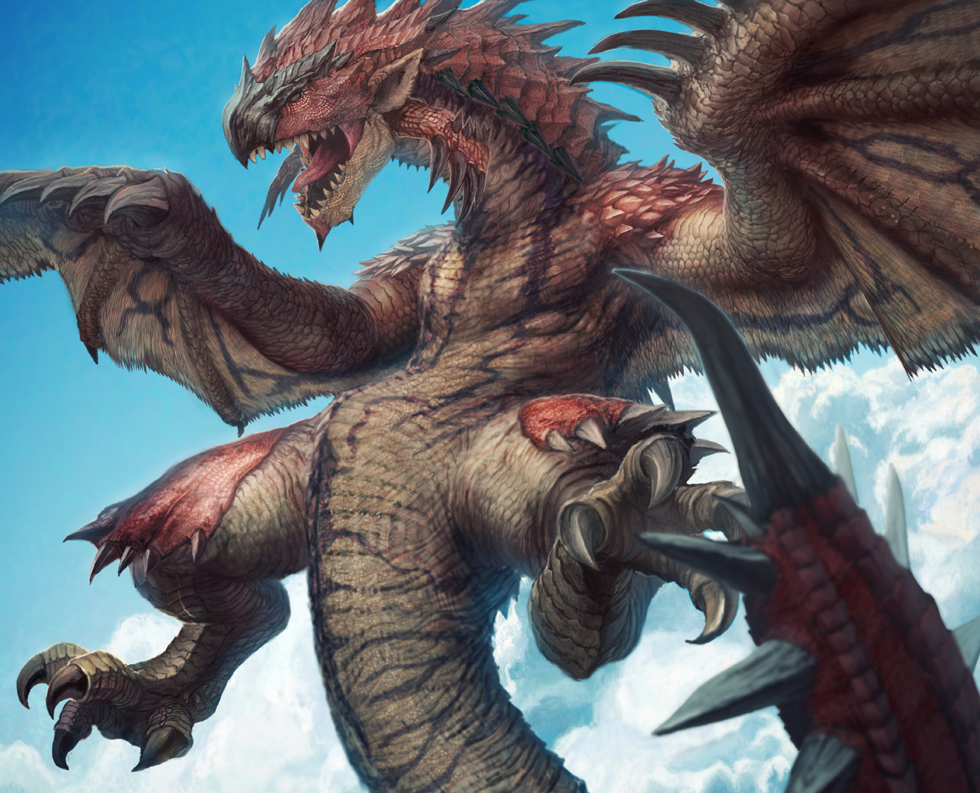cloud clouds dragon flight flying harvester monster monster_hunter rathalos ratholos realistic sky wings wyvern