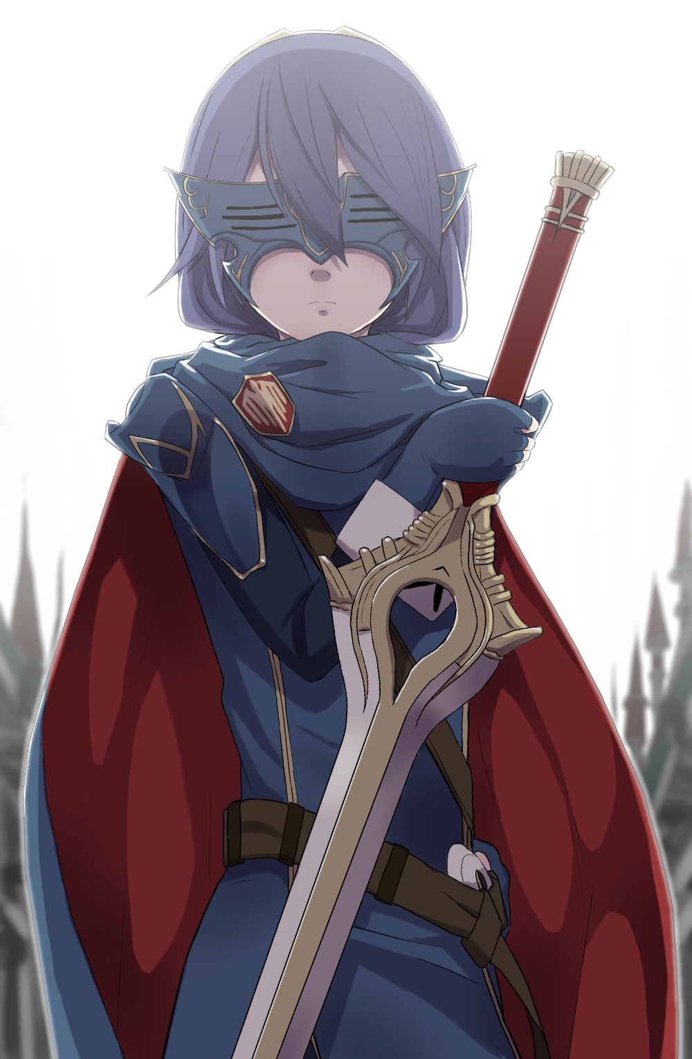 blue_hair fire_emblem fire_emblem:_kakusei highres marth_(fire_emblem:_kakusei) mask solo sword takuroo weapon