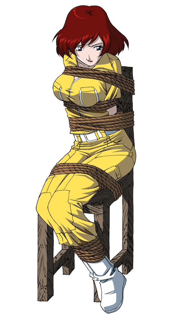 april_o'neil bondage chair rope teenage_mutant_ninja_turtles tied