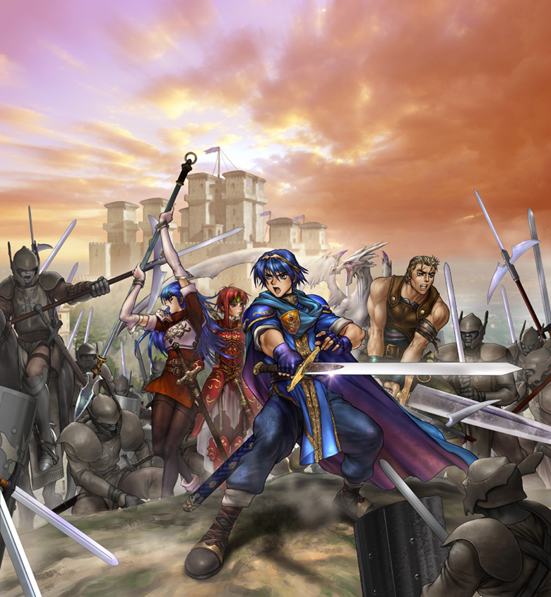 blue_hair fire_emblem fire_emblem_mystery_of_the_emblem marth sword