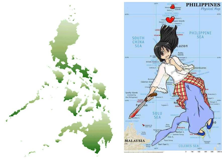 1girl artist_request black_hair blood clenched_hand dress empty_eyes heart holding jpeg_artifacts knife light_smile long_dress long_hair looking_at_viewer malaysia map open_mouth original personification personified_map philippines see-through shoes solo source_request traditional_clothes weapon yandere yellow_eyes