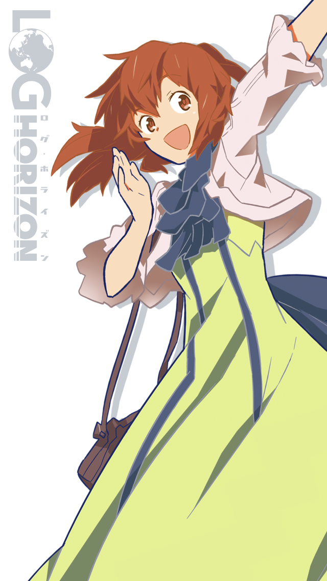 1girl boots brown_eyes brown_hair hara_kazuhiro log_horizon minori_(log_horizon) solo