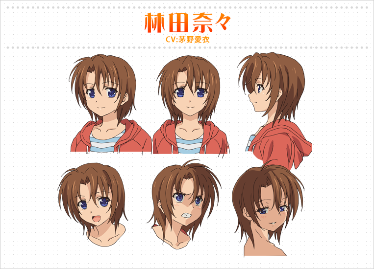 character_sheet golden_time hasegawa_shin'ya hayashida_nana official_art portrait profile simple_background white_background