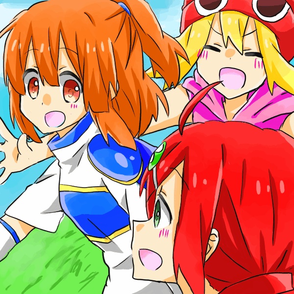 3girls amitie andou_ringo arle_nadja multiple_girls pixiv_thumbnail puyopuyo puyopuyo_7 puyopuyo_fever tagme