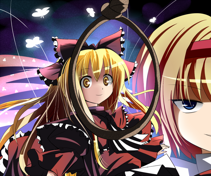 2girls adda alice_margatroid amber_eyes hourai_doll multiple_girls noose tagme touhou