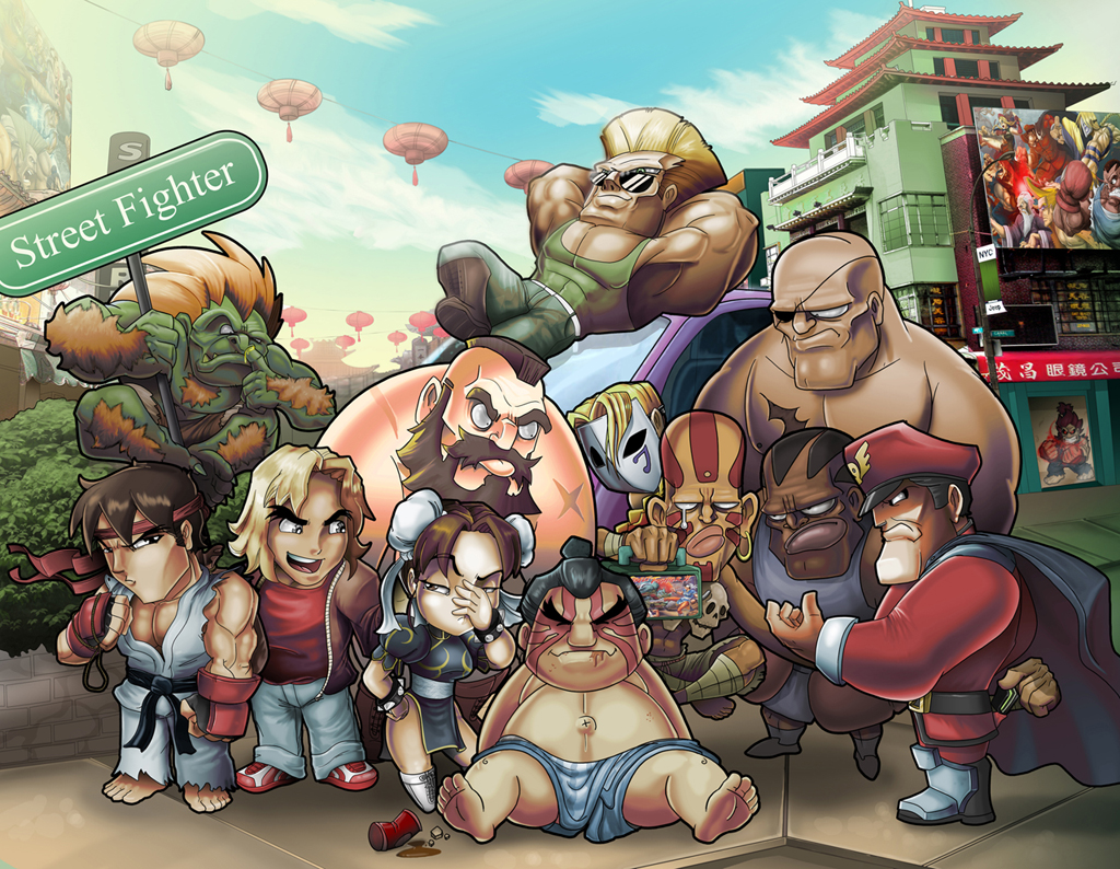 akuma balrog beard beret black_hair blanka blonde_hair blue_eyes boxing_gloves braid brown_eyes brown_hair bun_cover cammy_white capcom chibi chun-li daniel-velez dark_skin dhalsim double_bun edmond_honda eyepatch facial_hair facial_mark fur gen_(street_fighter) gouki green_skin guile hat headband ken_masters long_hair lunchbox m_bison mask mohawk muscle no_legwear orange_hair red_eyes red_hair redhead ryu ryuu_(street_fighter) sagat scar single_braid street_fighter sunglasses teardrop vega white_hair yellow_eyes zangief