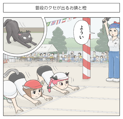 6+boys 6+girls animal_ears blue_hair braid brazilian_flag breast_pocket brown_hair cat cat_ears cat_tail chen comic crowd english_flag flag fujiko_f_fujio_(style) gym_shorts hat italian_flag japanese_flag jewelry kaenbyou_rin kaenbyou_rin_(cat) kamishirasawa_keine karimei lowres luxembourgish_flag multiple_boys multiple_girls multiple_tails pants redhead shoes short_sleeves single_earring sports_festival tail touhou translated tree