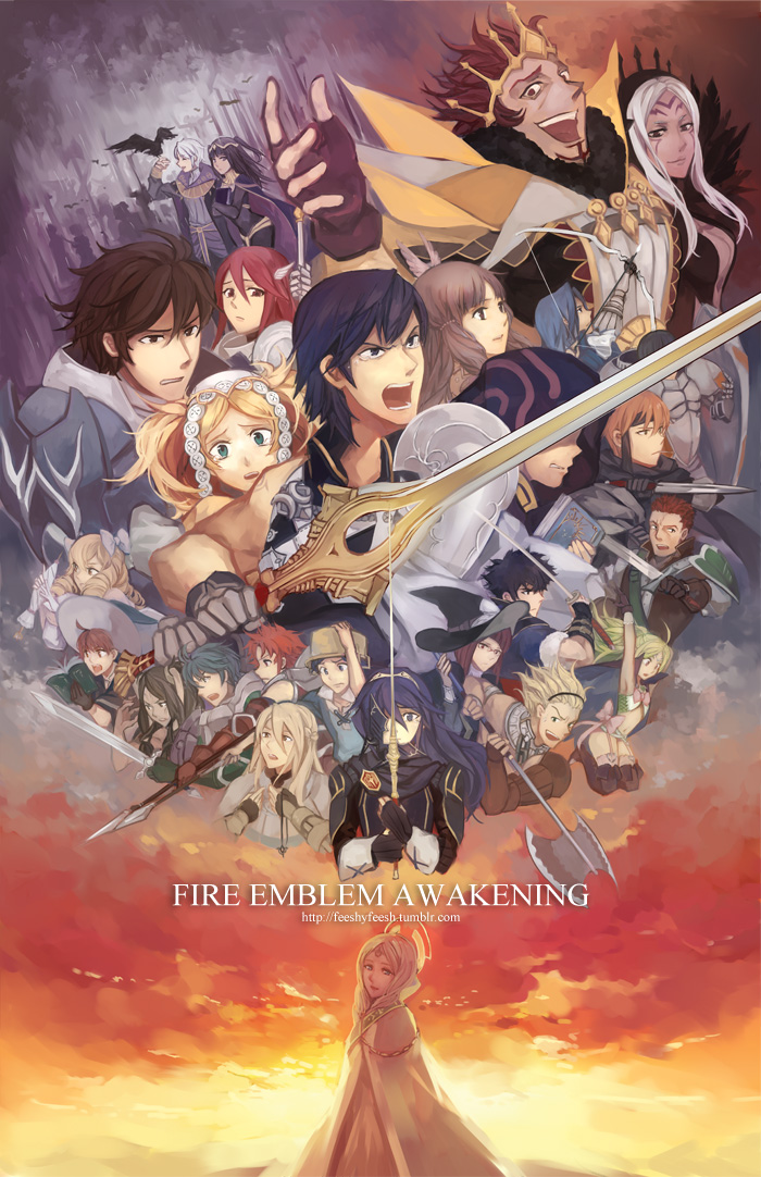 6+boys 6+girls armor arrow axe bird black_hair blonde_hair blue_eyes blue_hair bow_(weapon) brown_eyes brown_hair callum_(fire_emblem) copyright_name crow donny_(fire_emblem) emerina feesh fire_emblem fire_emblem:_kakusei frederik_(fire_emblem) gaia_(fire_emblem) gangrel glasses grego hat henry_(fire_emblem) inverse_(fire_emblem) krom liz_(fire_emblem) lucina mariabel_(fire_emblem) miriel_(fire_emblem) multiple_boys multiple_girls my_unit nowi_(fire_emblem) polearm red_eyes redhead richt_(fire_emblem) riviera_(fire_emblem) ronku soiree solt_(fire_emblem) spear sumia sword tharja cordelia_(fire_emblem) twintails velvet_(fire_emblem) viole_(fire_emblem) weapon white_hair witch_hat wyck