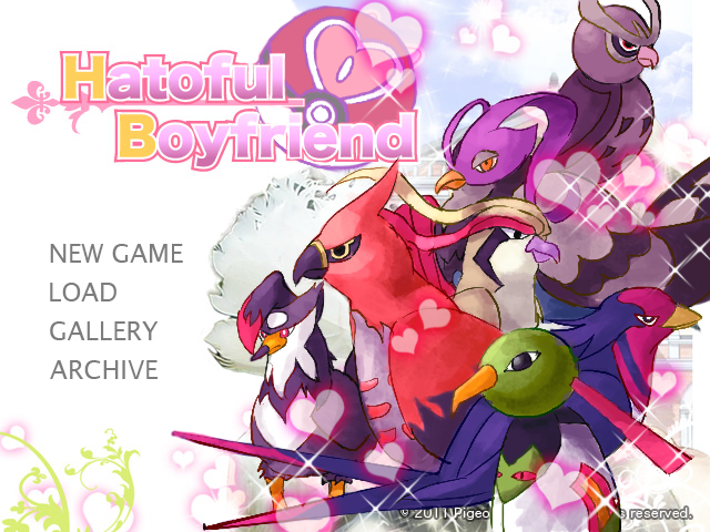 artist_request bird black_eyes copyright_name english hatoful_kareshi heart no_humans noctowl orange_eyes parody pidgeot poke_ball pokemon red_eyes source_request staraptor talonflame unfezant xatu