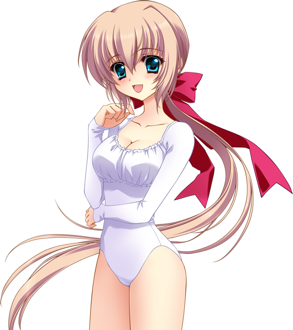 1girl brown_hair cube_(alma) green_eyes kaburaki_runa kimi_to_boku_to_eden_no_ringo leotard long_hair transparent_background