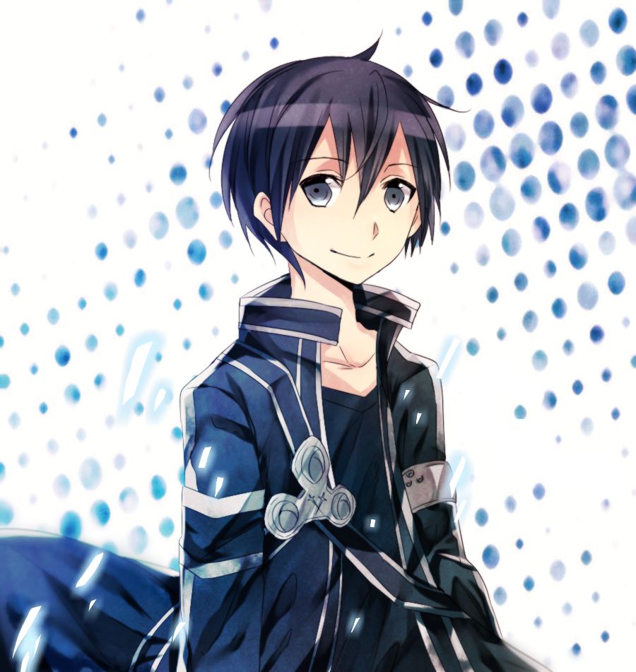 1boy black_eyes black_hair getsuyoubi kirito male short_hair standing sword_art_online