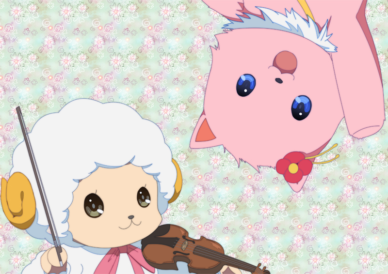 amagi_brilliant_park commentary_request instrument macaron tiramii violin