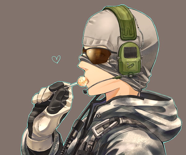 1boy balaclava call_of_duty call_of_duty:_modern_warfare_2 candy ghost_(modern_warfare_2) gloves hoodie lollipop mask_up ritsu_(0015-xxxlxxxr) solo sunglasses